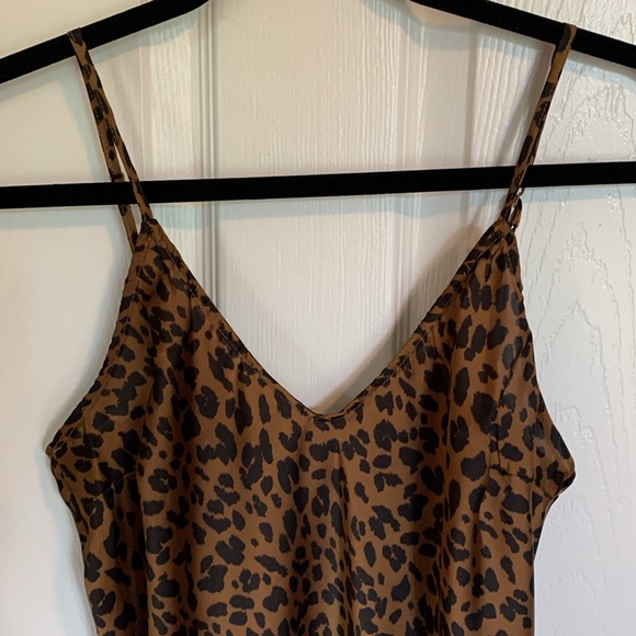 Slip Dress Leopard Print Summer Dress Size Small - Picture 2 of 10
